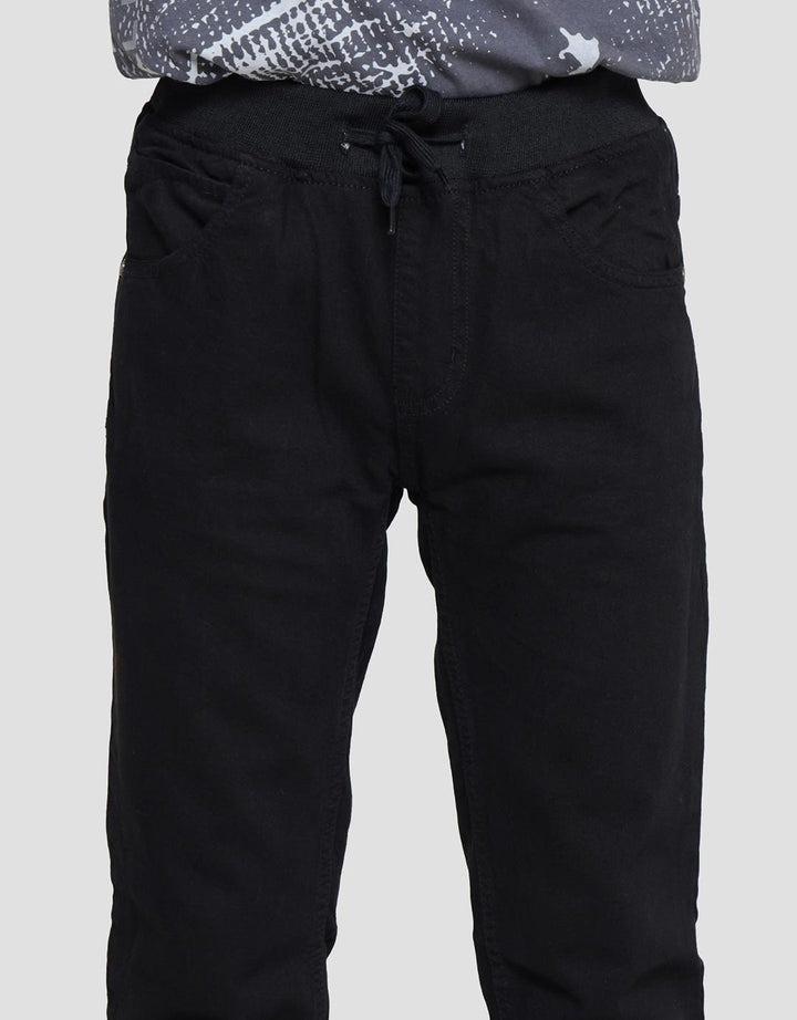 Nevada Celana Panjang Denim Rib Polos Washing Anak Laki-laki