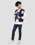 Nevada Fleece Logo Chenille Jaket Bomber Anak Laki-laki