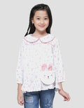 Little M Rabbit Bag Girls Long Sleeve Shirt
