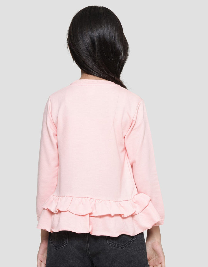 Little M Embroidered Unicorn Towel Girls T-Shirt