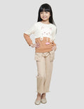 Little M Kombinasi 2 Tone Aplikasi Gantung Ikan Sweater Anak Perempuan