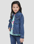 Little M Basic Kantong Besar Jaket Denim Anak Perempuan