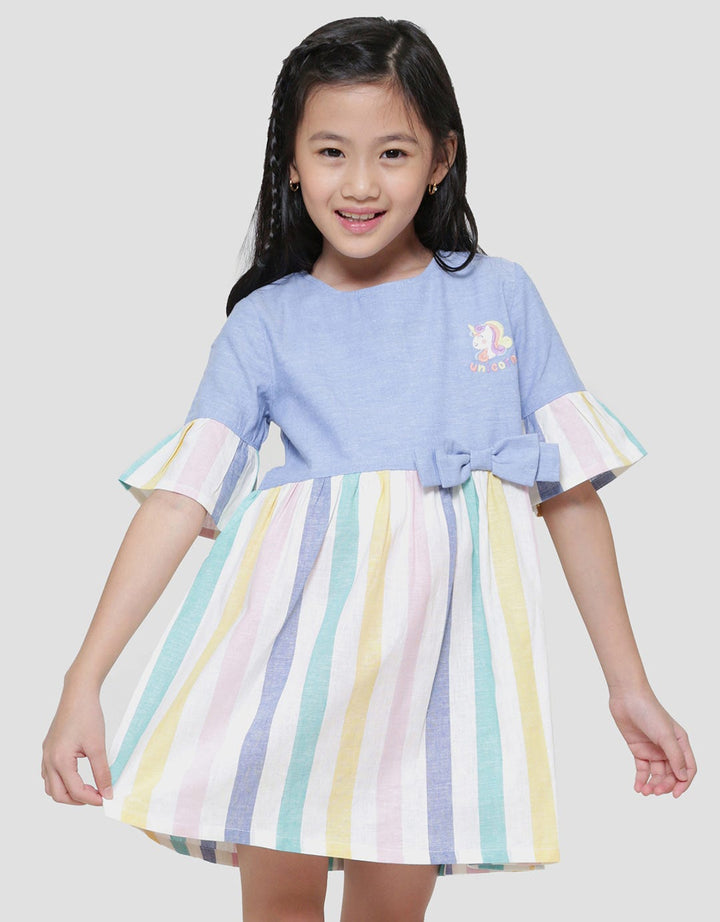 Little Salur Chambray Dress Anak Perempuan
