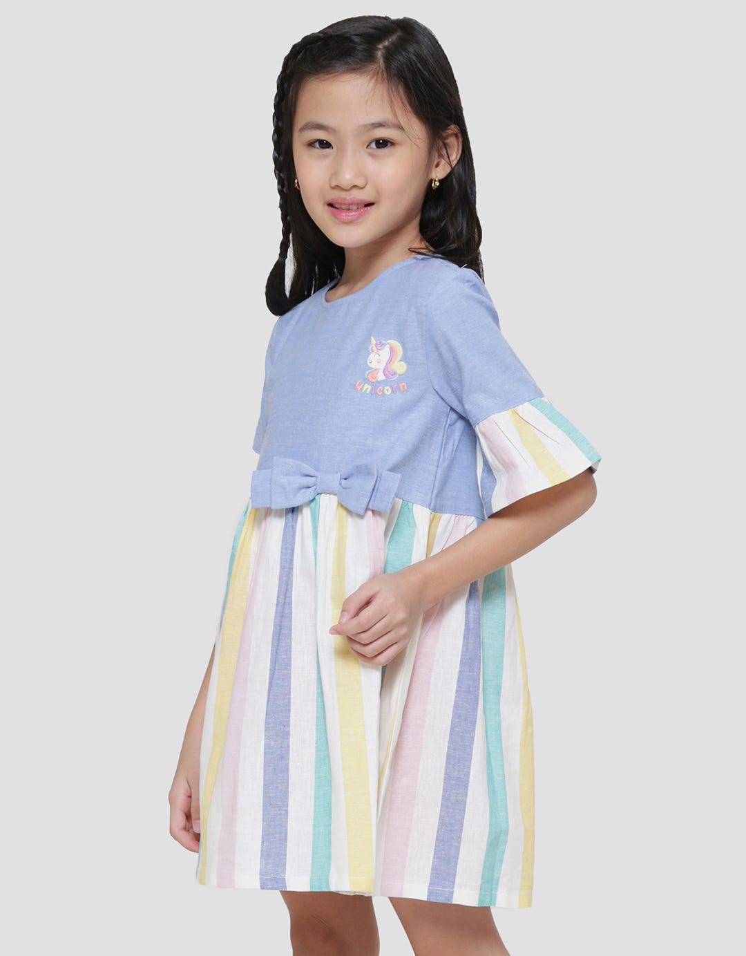 Little Salur Chambray Dress Anak Perempuan