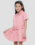 Little M Woven Rok Plisket With Belt Midi Dress Anak Perempuan