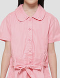 Little M Woven Rok Plisket With Belt Midi Dress Anak Perempuan