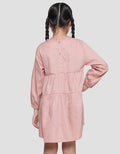 Little M Ruffle Neck Midi Dress Anak Perempuan