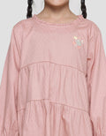 Little M Ruffle Neck Midi Dress Anak Perempuan