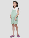 Little M  Woven Kancing Midi Dress Overall Anak Perempuan