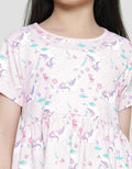 Little M Daily Full Print Unicorn Midi Dress Anak Perempuan