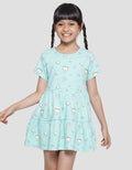 Little M Cat N Paws Midi Dress Anak Perempuan