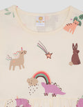 Little M Daily Full Print Animals Midi Dress Anak Perempuan