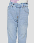 Little M Basic Paperbag Celana Panjang Denim Anak Perempuan