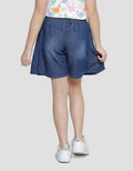 Little M Pleated Mini Skort Denim Girls
