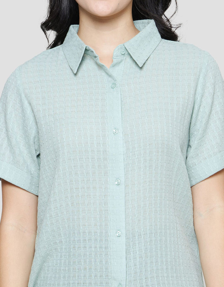 Connexion Dobby Collar Kemeja Wanita