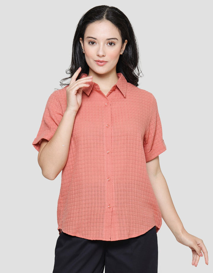 Connexion Dobby Collar Kemeja Wanita
