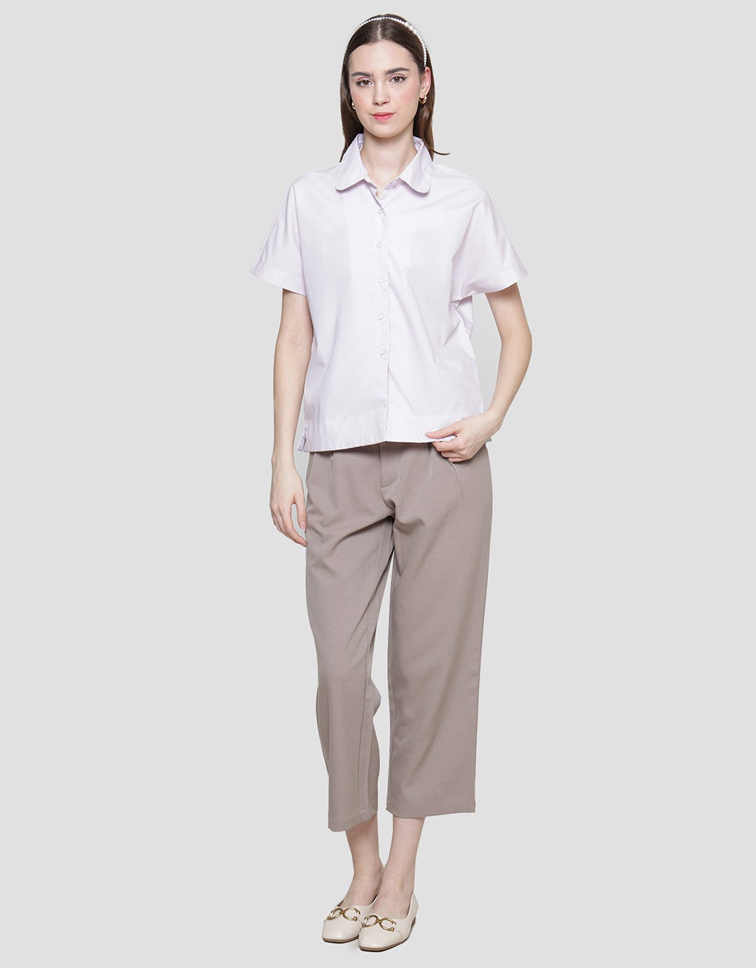 Connexion Collar Nishibo Kemeja Wanita