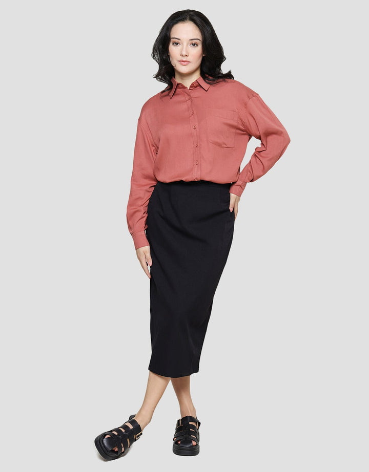 Connexion Cressida With Slit Rok Midi Wanita