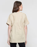 Connexion Skipper Neck Top Blouse Wanita
