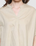 Connexion Skipper Neck Top Blouse Wanita