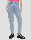 Nevada Bottom Mom Fashion Celana Panjang Denim Wanita
