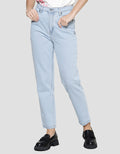 Nevada Bottom Mom Fashion Celana Panjang Denim Wanita