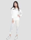 Nevada Jaket Knit Hoodie Heart Wording Anak Perempuan