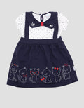 Pipiniko Cat Midi Dress Overall Anak Perempuan