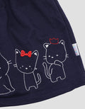 Pipiniko Cat Midi Dress Overall Anak Perempuan