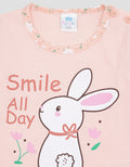 Pipiniko Bunny Print Long Sleeve T-Shirt for Girls