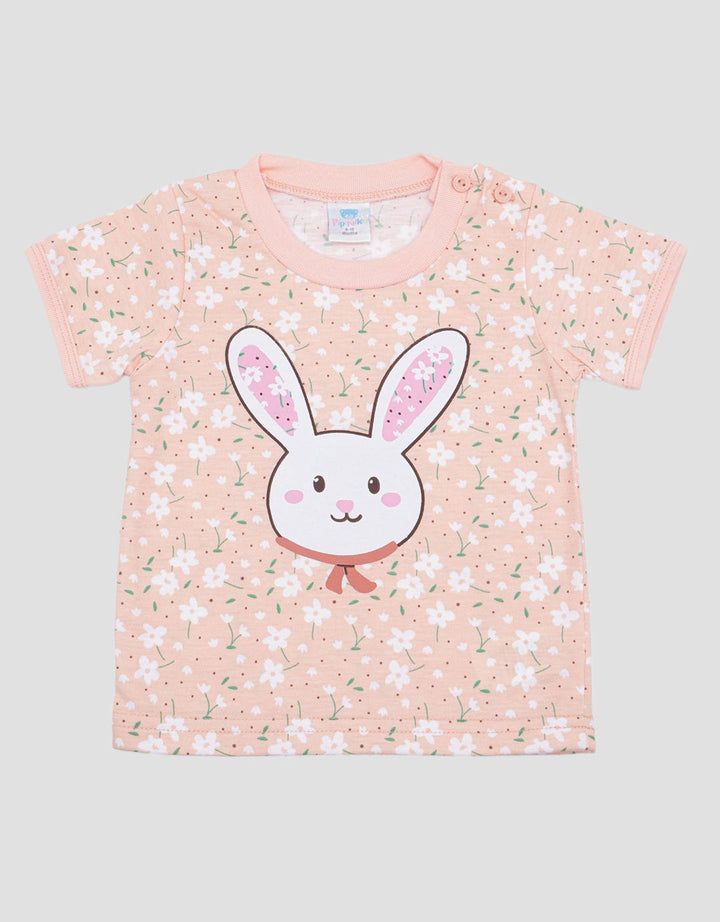 Pipiniko Ruffle Bunny Girls T-Shirt