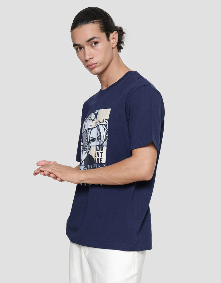 Nevada Kaos Lengan Pendek Pria Print Anime