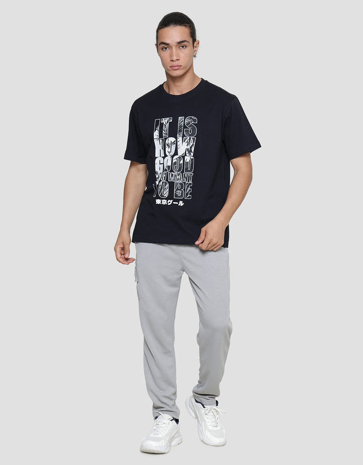 Nevada Kaos Lengan Pendek Pria Print Anime