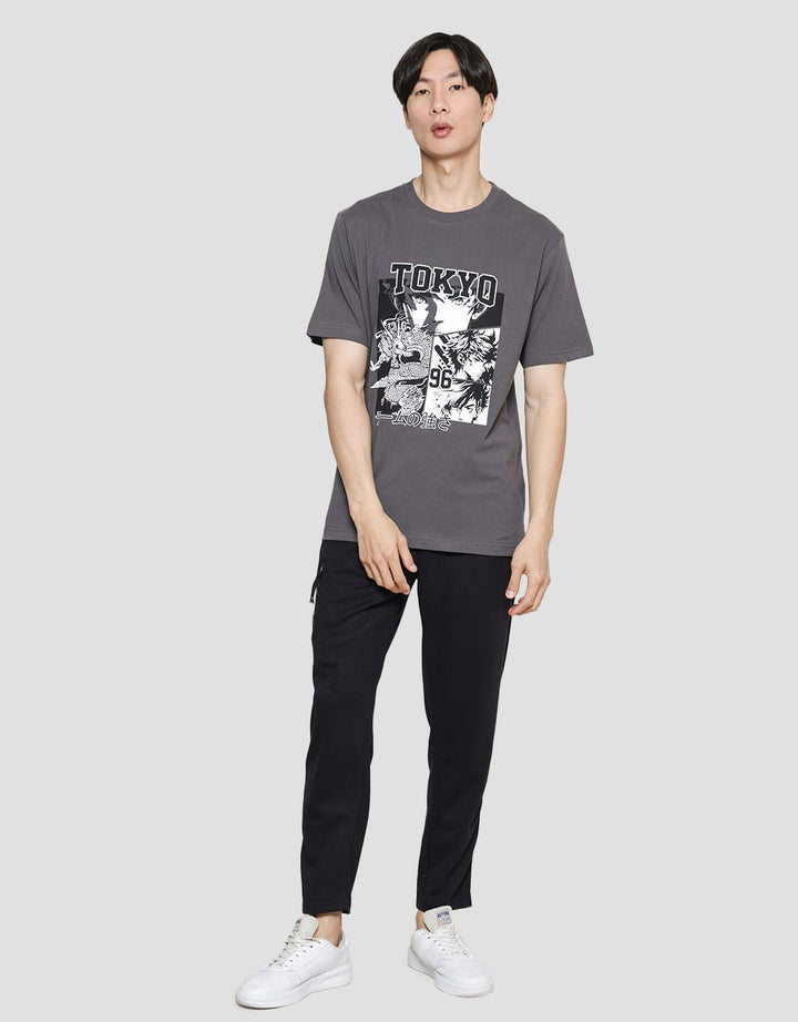 Nevada Tokyo Anime Print Kaos Pria