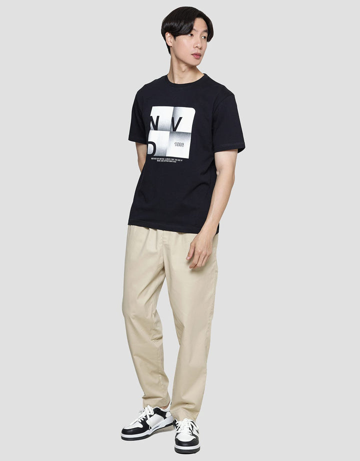 Nevada Kaos Lengan Pendek Pria Print Brand