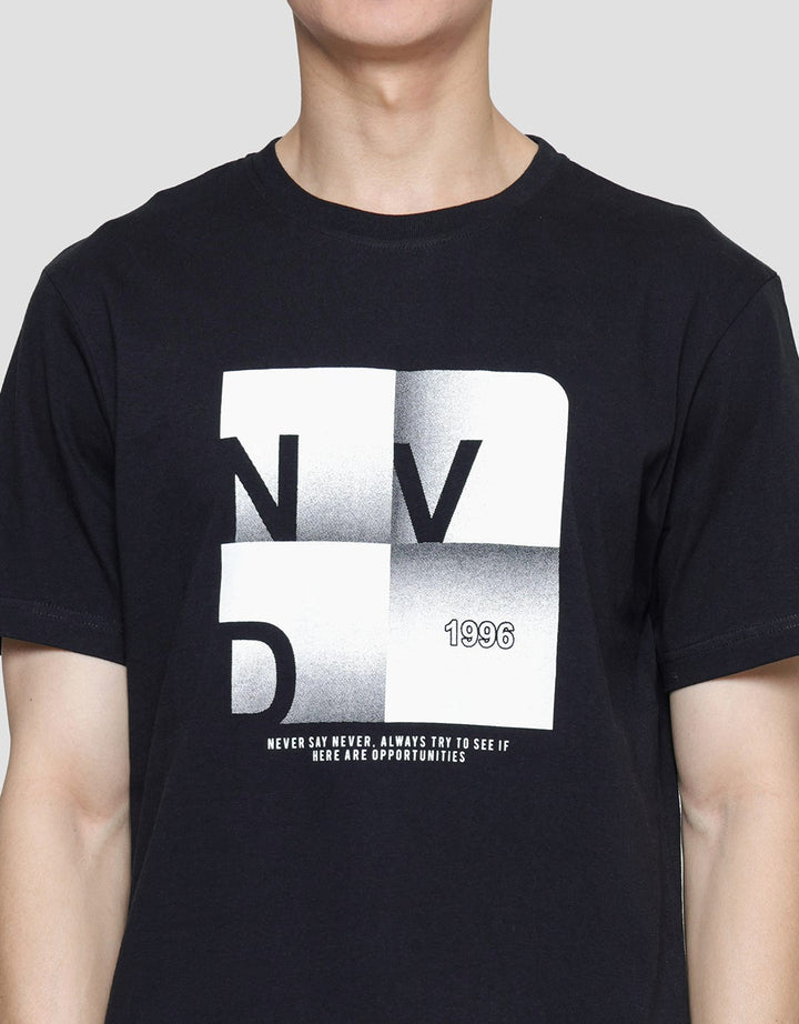Nevada Kaos Lengan Pendek Pria Print Brand