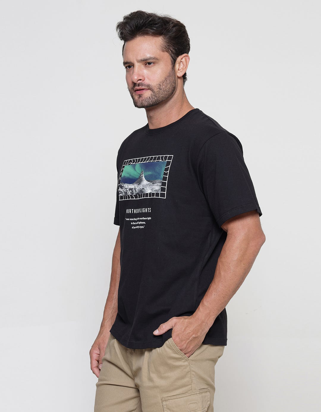 Nevada Northern Lights Photoprint Men's T-Shirt