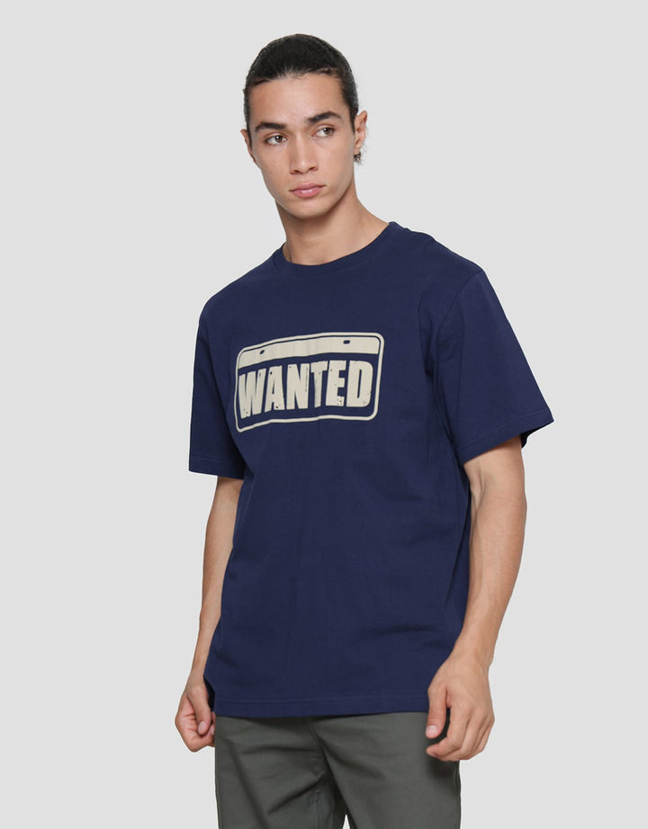 Nevada Kaos Lengan Pendek Pria Front Print Wanted