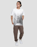 Nevada Front Full Print Picture Kaos Lengan Pendek Pria