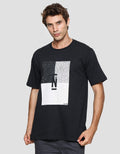 Nevada Logo Center Kaos Casual Pria