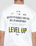 Nevada Level Up Backprint Kaos Pria