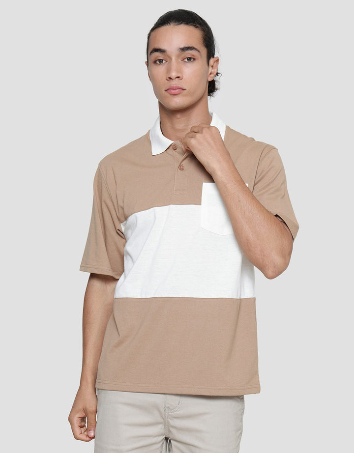Nevada Kaos Polo Jersey Lengan Pendek Cut And Sewn Pria