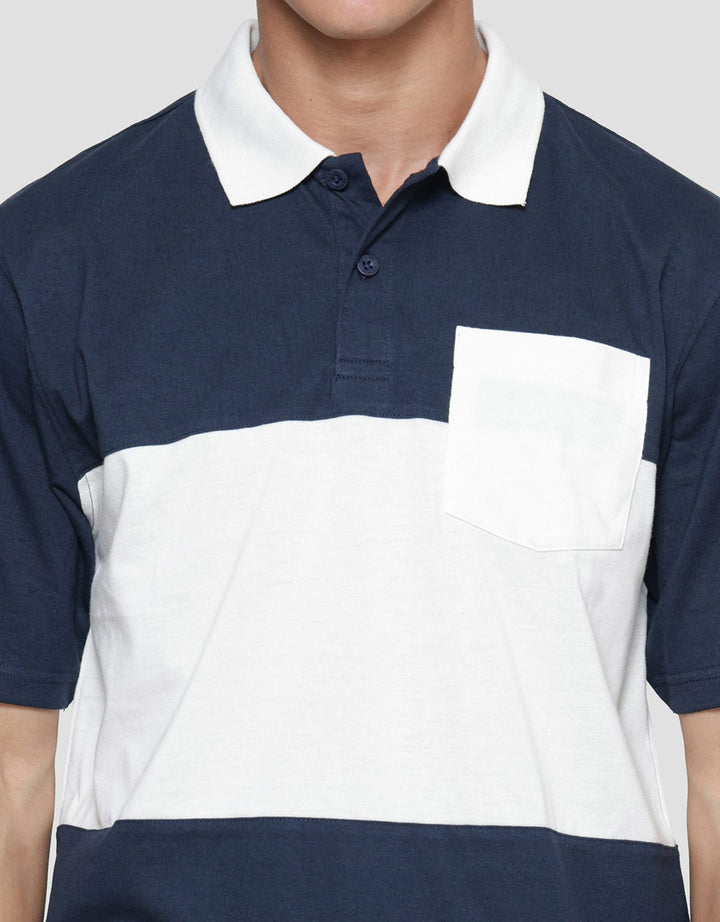 Nevada Kaos Polo Jersey Lengan Pendek Cut And Sewn Pria