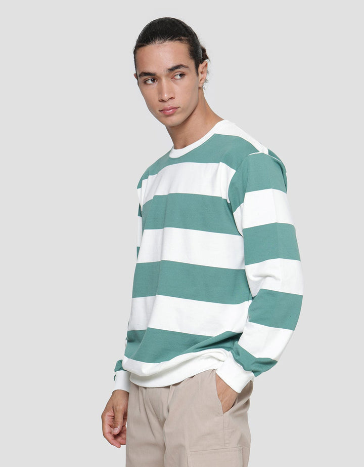 Nevada Big Stripes Sweater Casual Pria