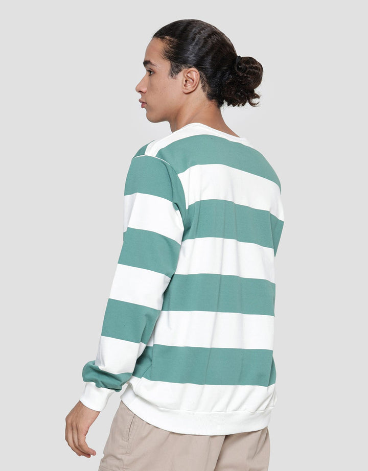 Nevada Big Stripes Sweater Casual Pria