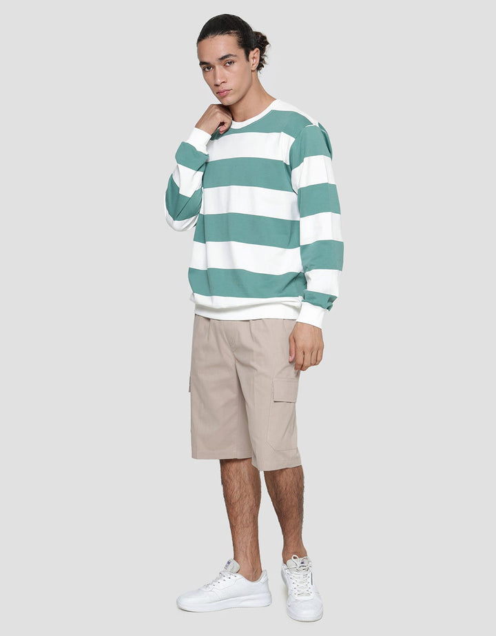 Nevada Big Stripes Sweater Casual Pria