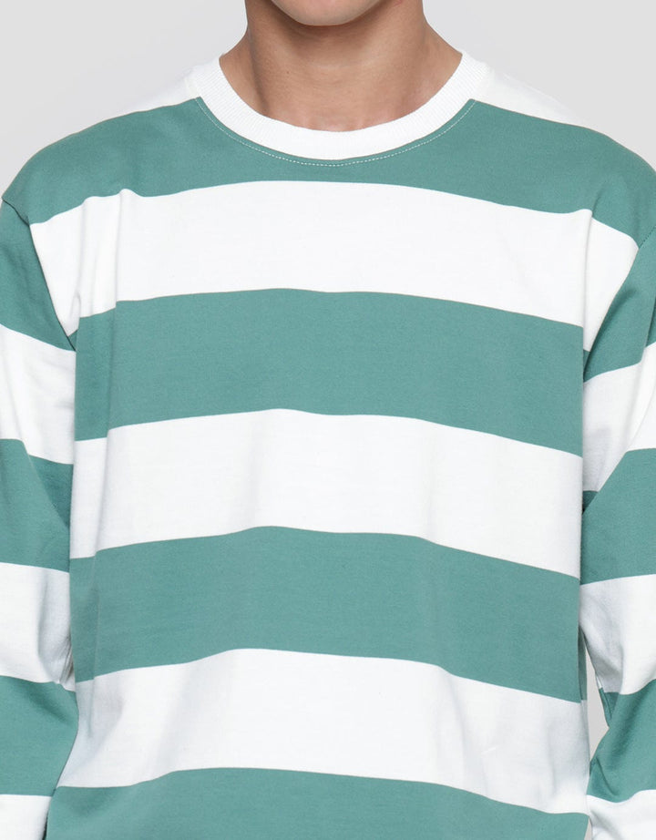 Nevada Big Stripes Sweater Casual Pria