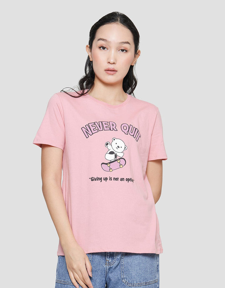Nevada Never Quit Kaos Lengan Pendek Wanita
