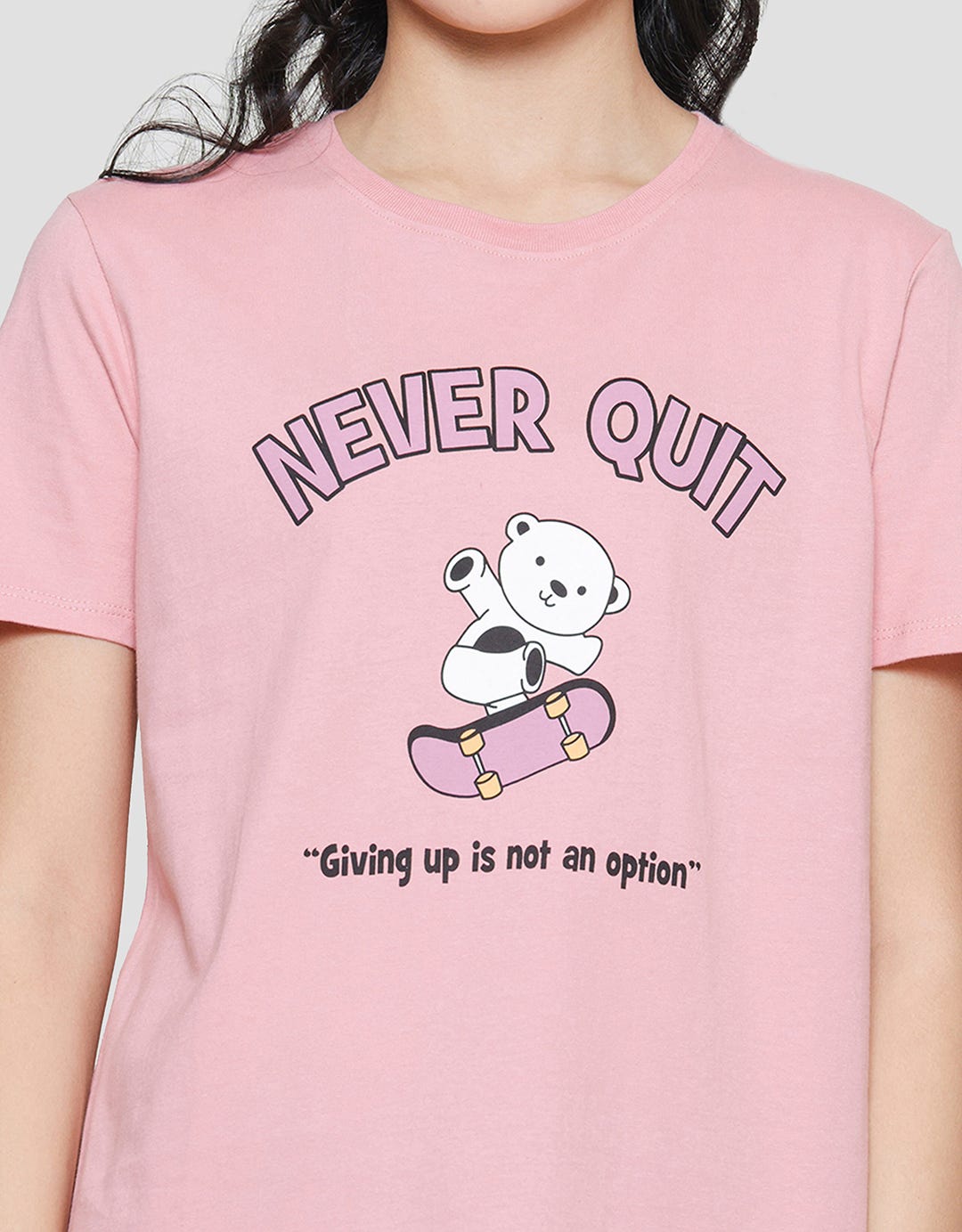 Nevada Never Quit Kaos Lengan Pendek Wanita