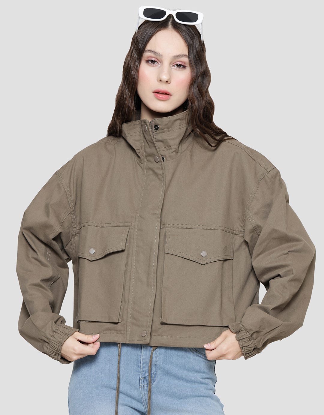 Nevada Jaket Solid Cargo Wanita